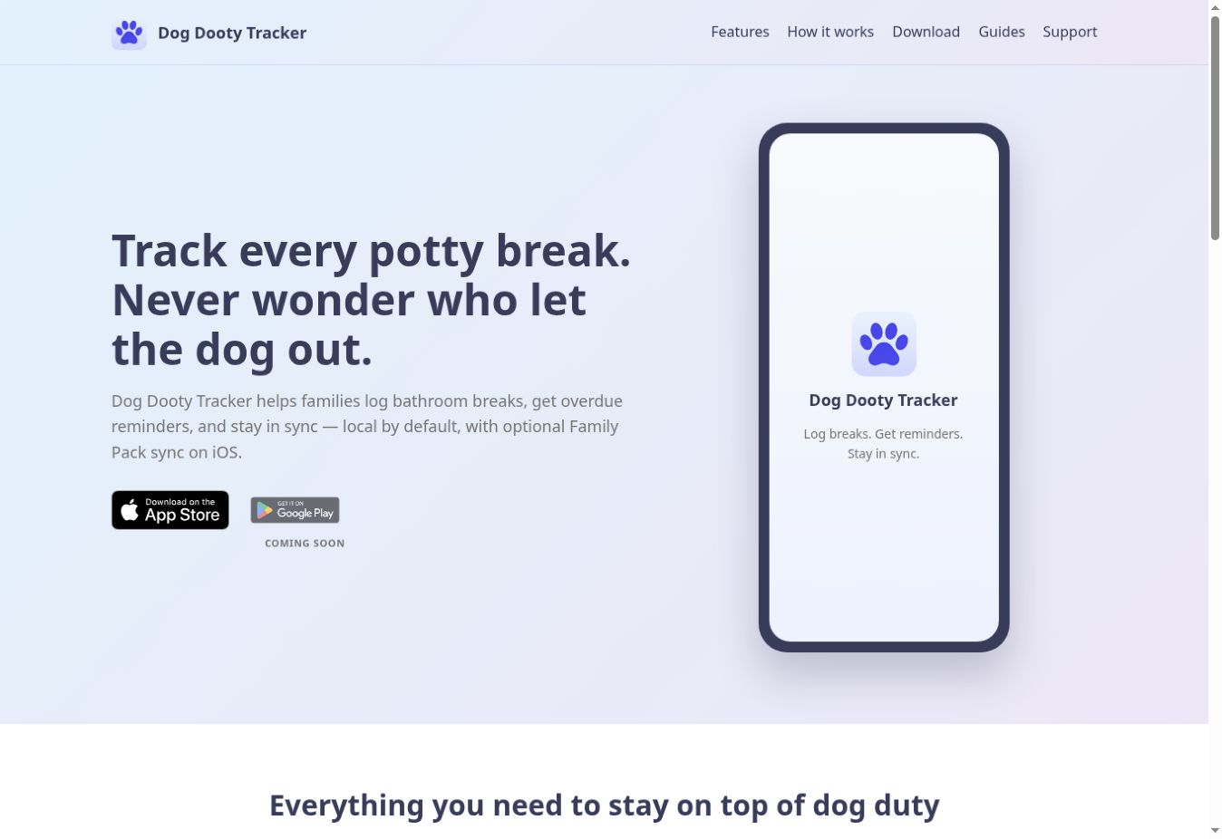 Dog Dooty product screenshot